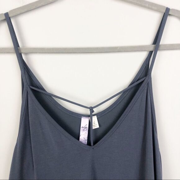 ALYA | FRANCESCA’S NEW Strappy Throw & Go Dress Powder Blue Women’s Size Large - Picture 3 of 7